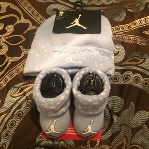 Jordan hat, and booties